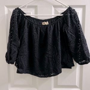 Hollister off-shoulder lace blouse